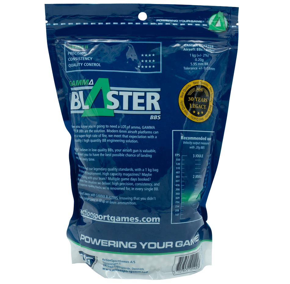 ASG Gamma Blaster Airsoft BB’s 0.20g 1kg Bag