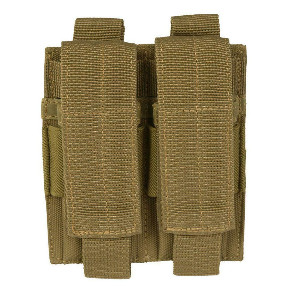 Mil-Tec Double Pistol Magazine Pouch Coyote