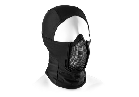 Invader Gear Mk.III Hood Balaclava With Steel Half Face Airsoft Mask