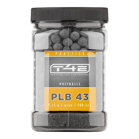 Umarex T4E Ammo bb’s Practice PLB .43 500 Pack Grey