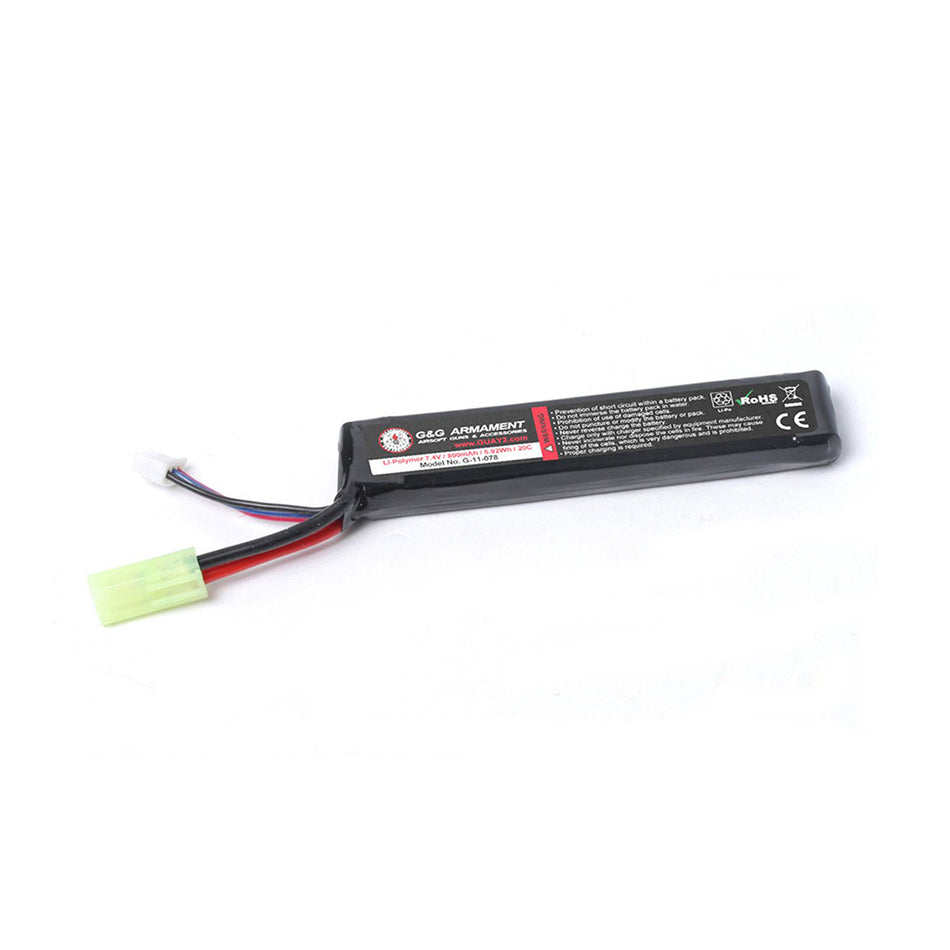 G&G 7.4V 800mAh 20C Lipo Lithium Polymer Battery (InStore Only)