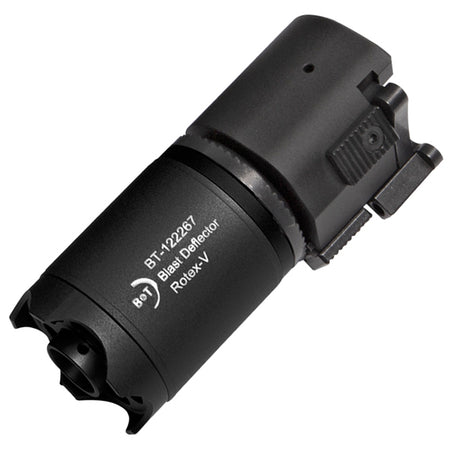 B&T Rotex-V Barrel Extension Mock Suppressor 95mm Blast Deflector Black 