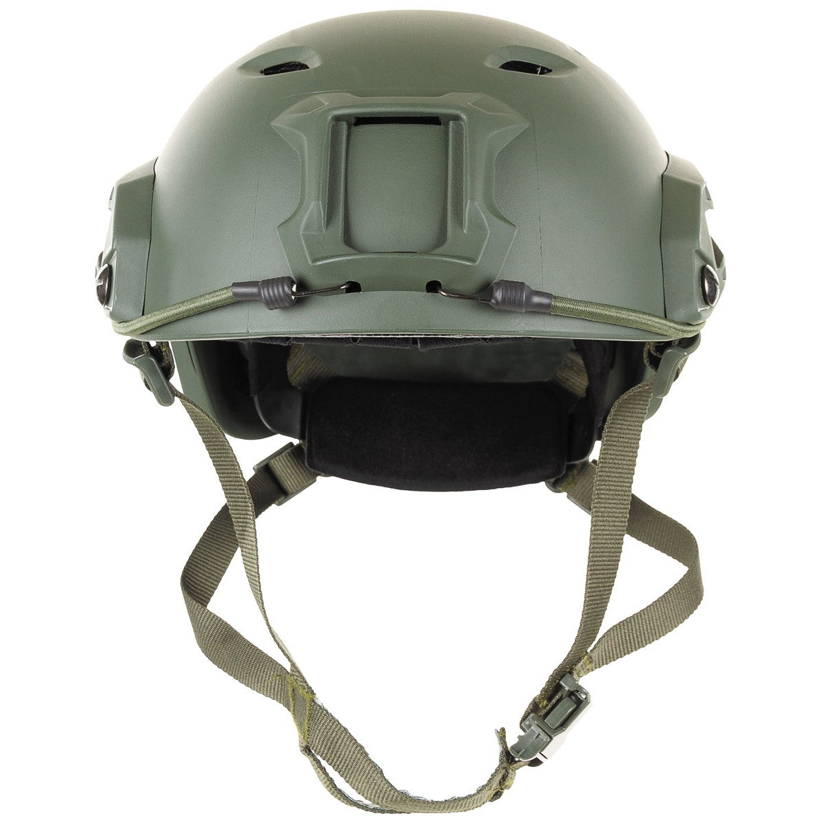 MFH Airsoft FAST Helmet Paratroopers Style Rails Lightweight ABS Green
