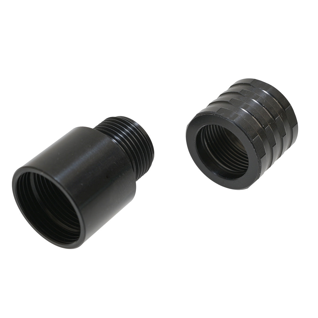 LPE CNC Machined 16mm to 14mm CCW Thread Adapter & 16mm Thread Protector Pack
