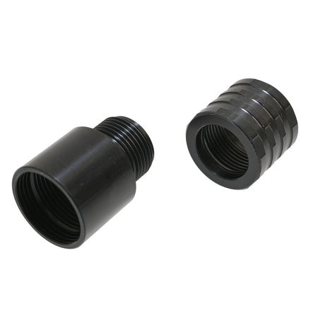 LPE CNC Machined 16mm to 14mm CCW Thread Adapter & 16mm Thread Protector Pack