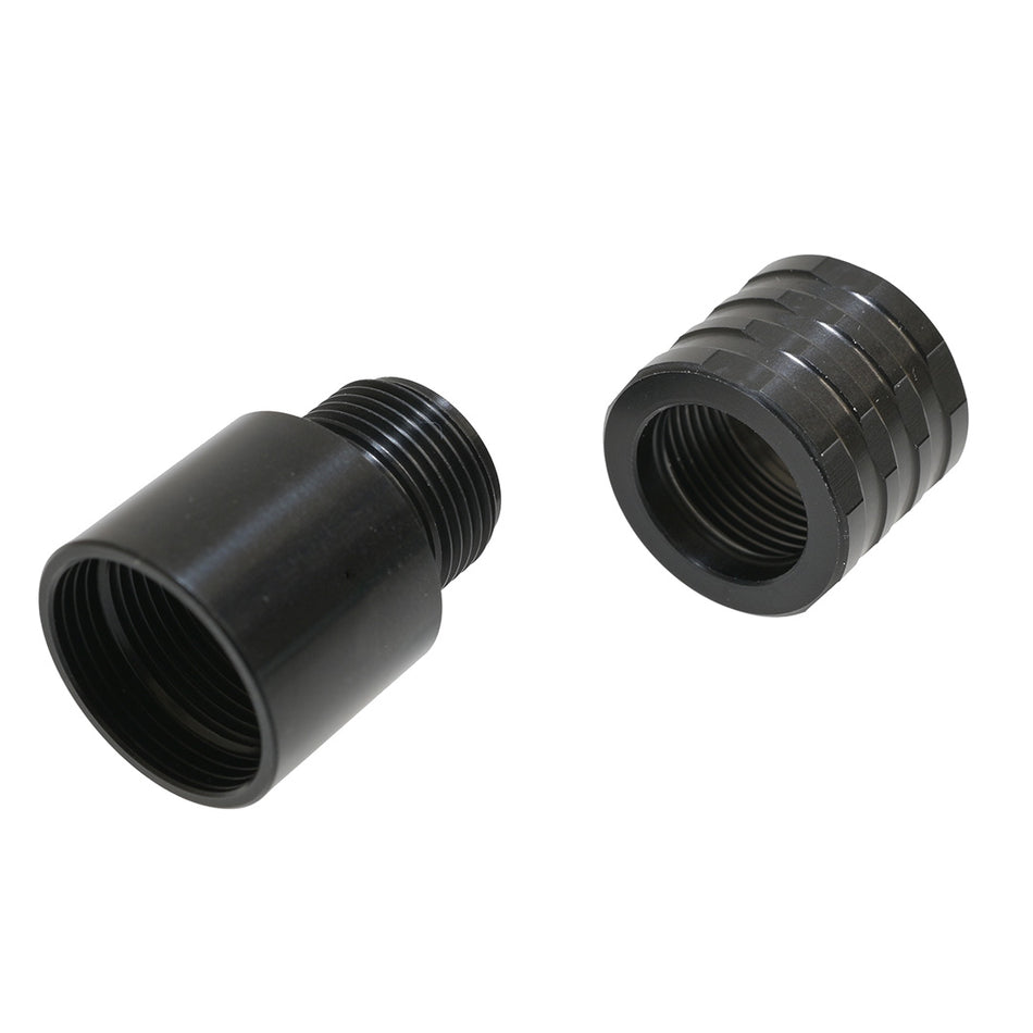 LPE CNC Machined 16mm to 14mm CCW Thread Adapter & 16mm Thread Protector Pack