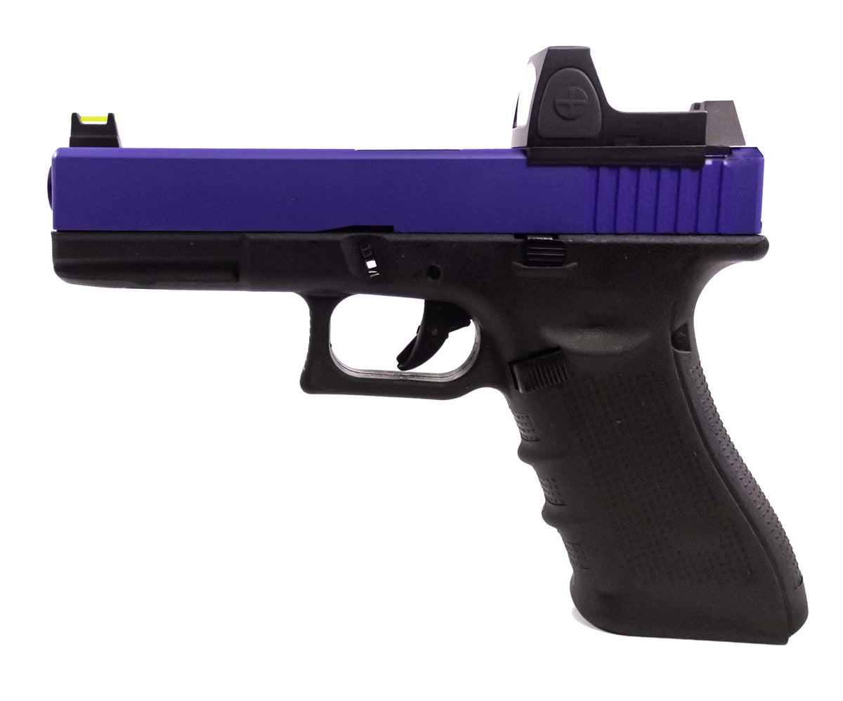 Nuprol Raven Airsoft Pistol GBB + BDS Sight Two Tone Blue