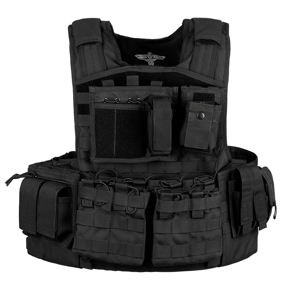 Invader Gear Mod Carrier Combo Molle Vest SAPI Black 