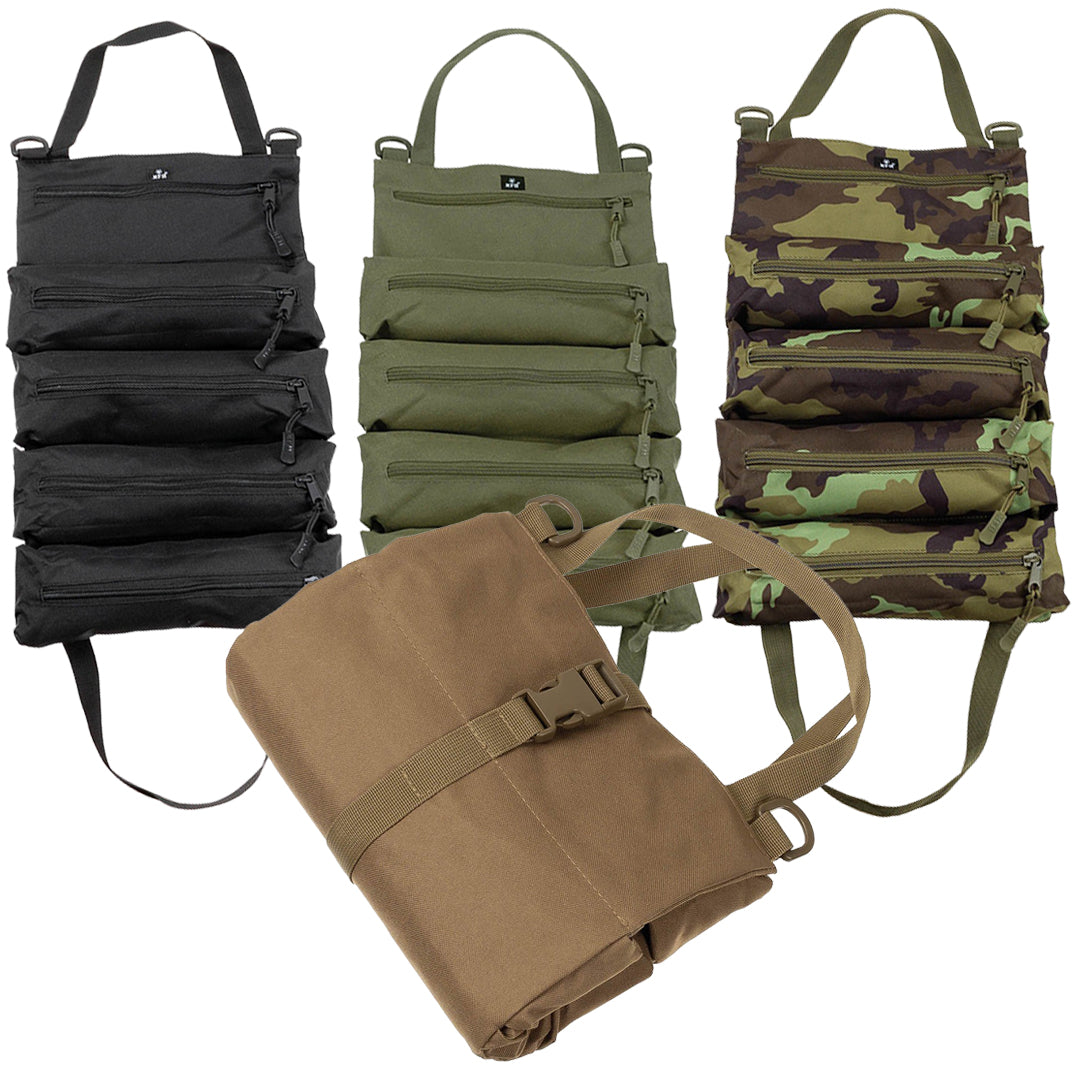 MFH Folding Camping Tool Utility Bag Bushcraft