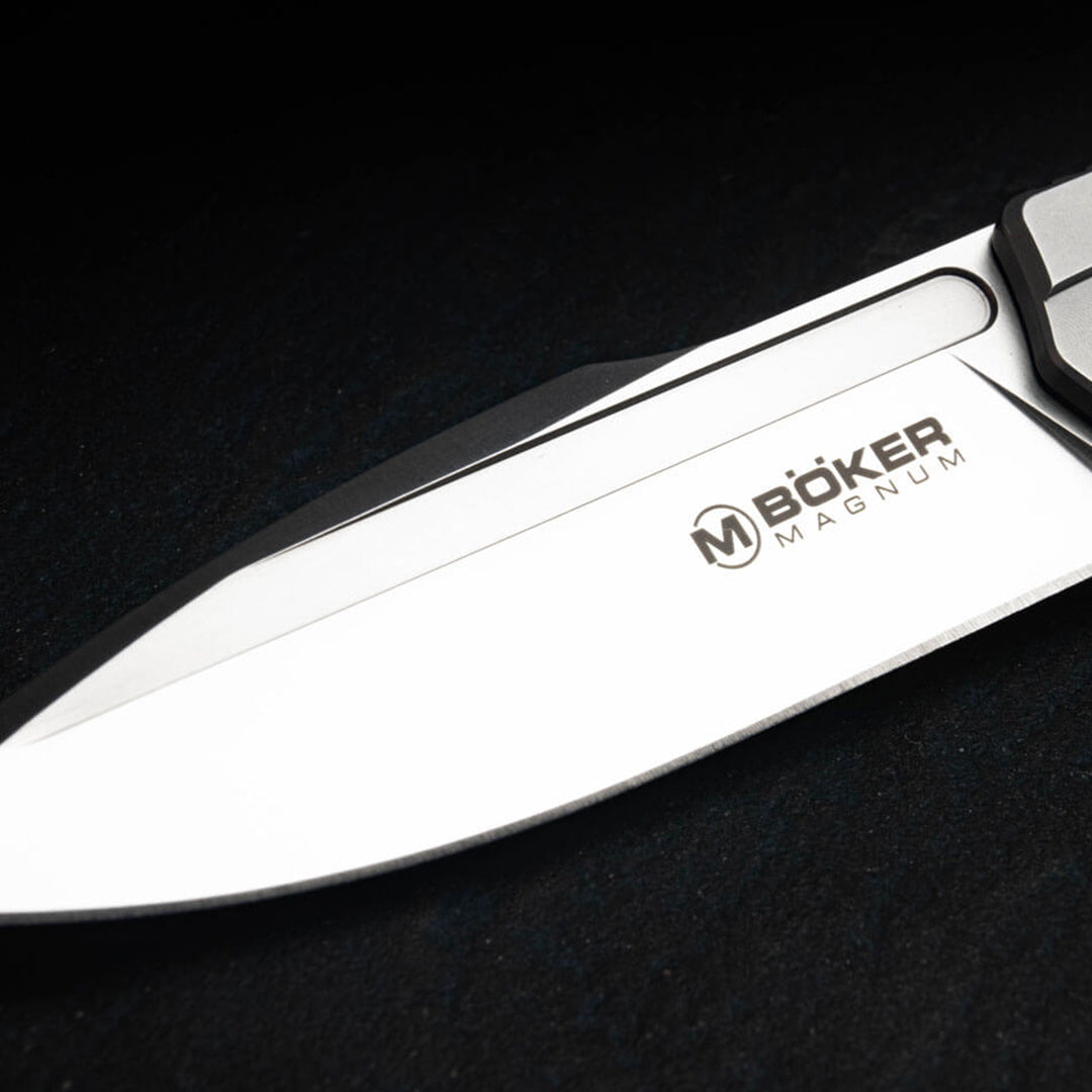 Boker Magnum The Milled One Silver Pocket Knife