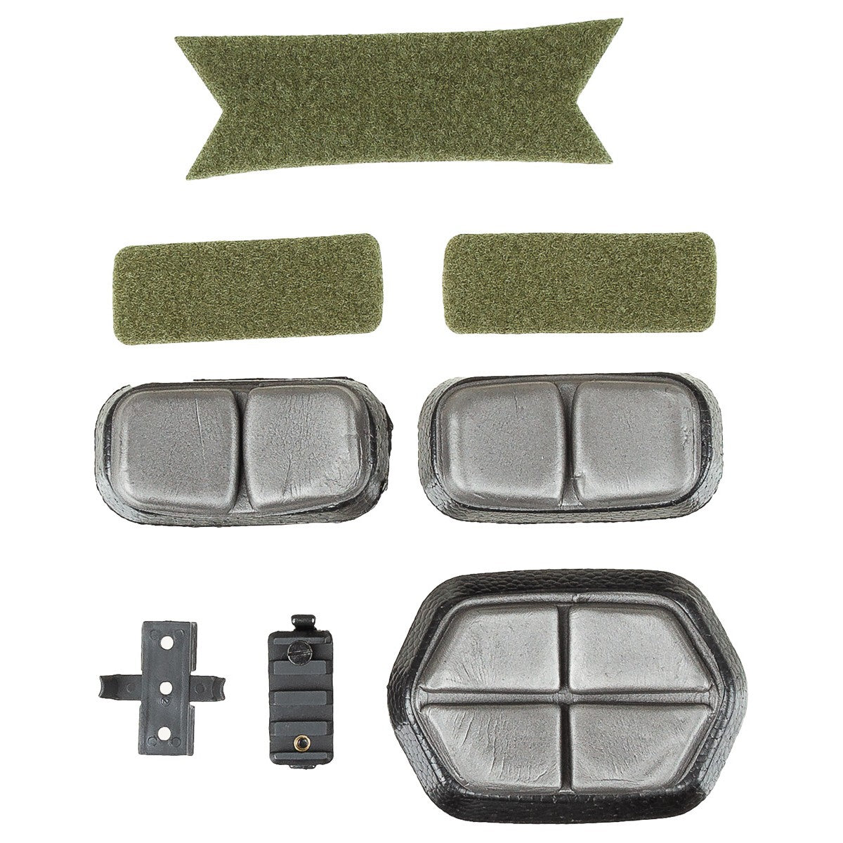 MFH Airsoft FAST Helmet Paratroopers Style Rails Lightweight ABS Green