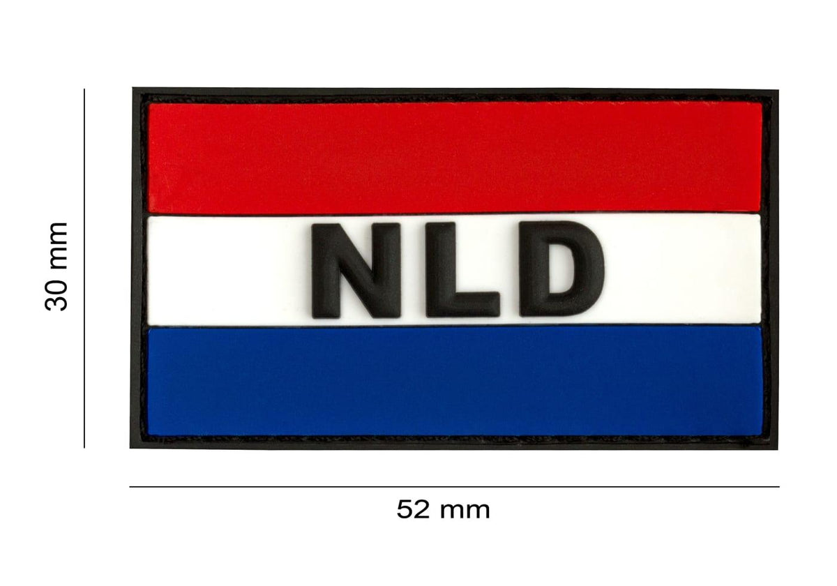 PVC Netherlands Flag Rubber Morale Patch