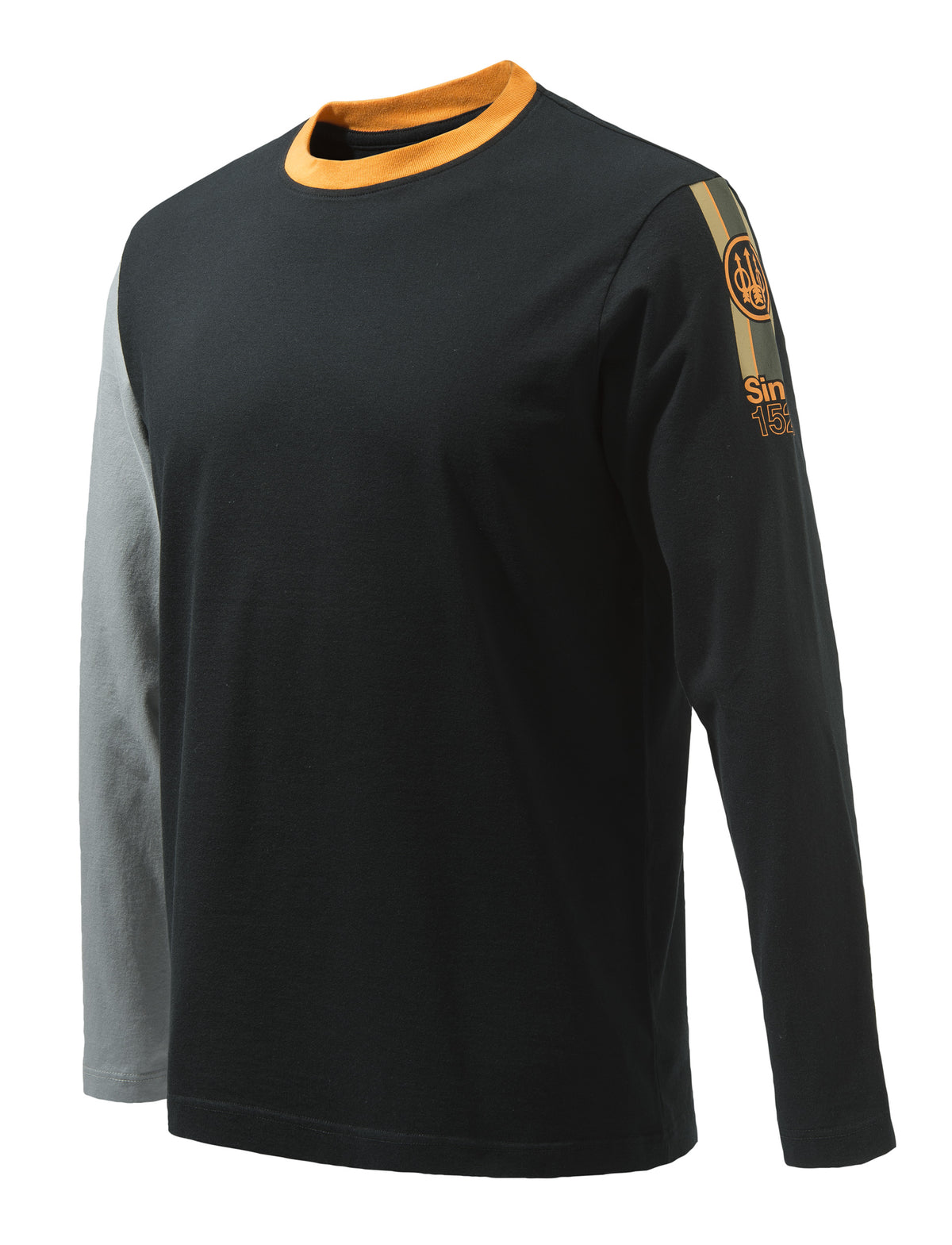 Beretta Victory Corporate T-Shirt Long Sleeves Black & Orange