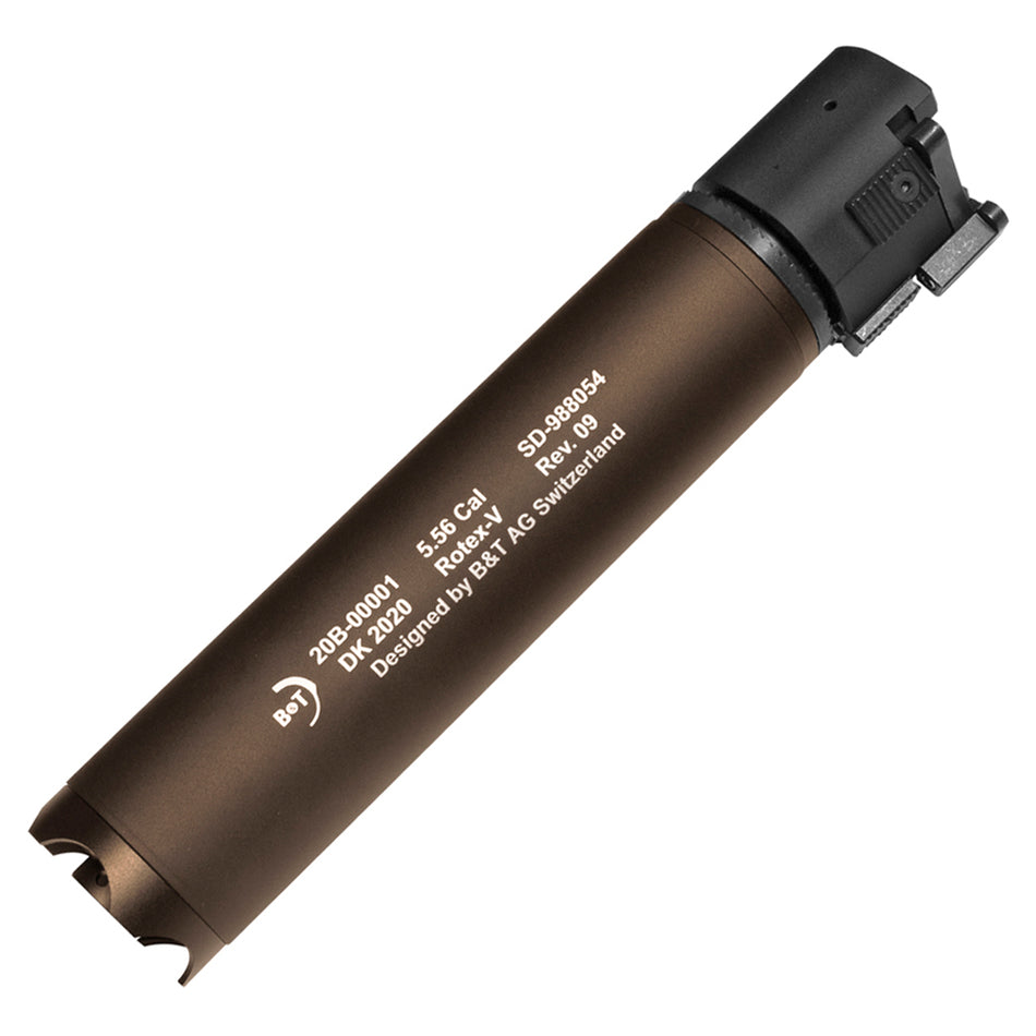 B&T Rotex-V Barrel Extension Mock Suppressor 197mm Mud Desert/Tan 