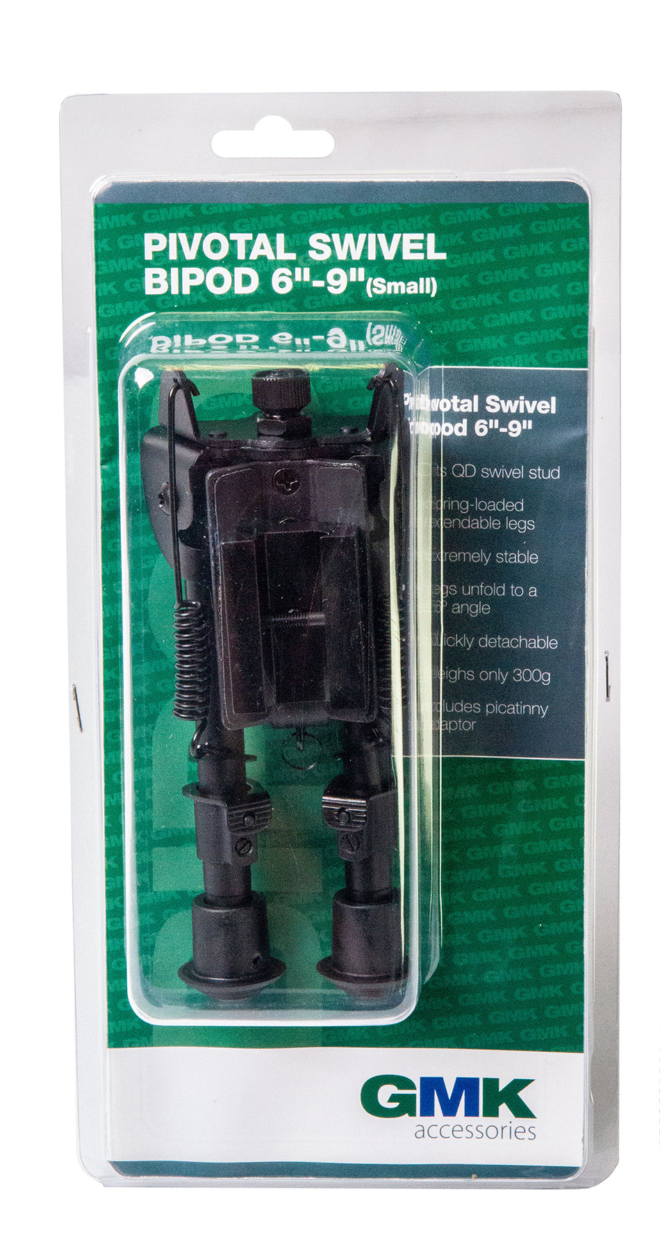 GMK Pivotal Swivel Adjustable Bi-Pod 6-9" 