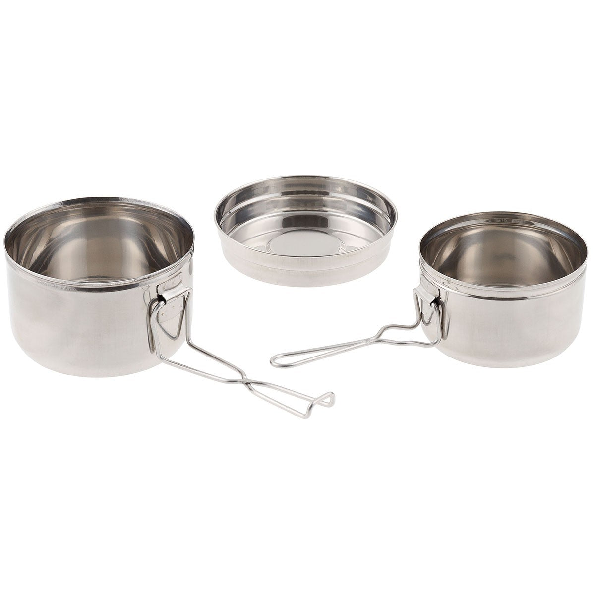 MFH CZ Mess Tin Kit Cooking Pot Stainless Steel 3 Part 
