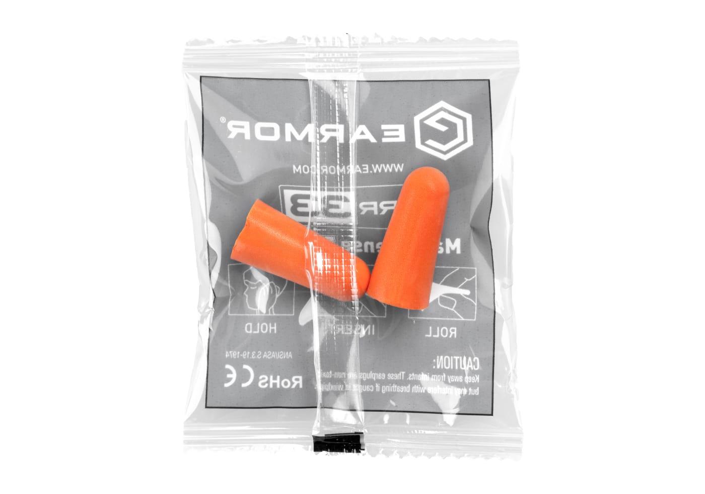 Earmor Max Defense Ear Plugs M01 NRR33 60 Pairs Box
