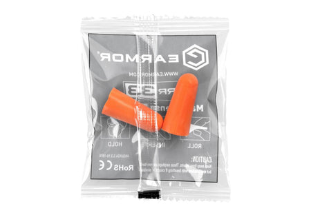 Earmor Max Defense Ear Plugs M01 NRR33 60 Pairs Box