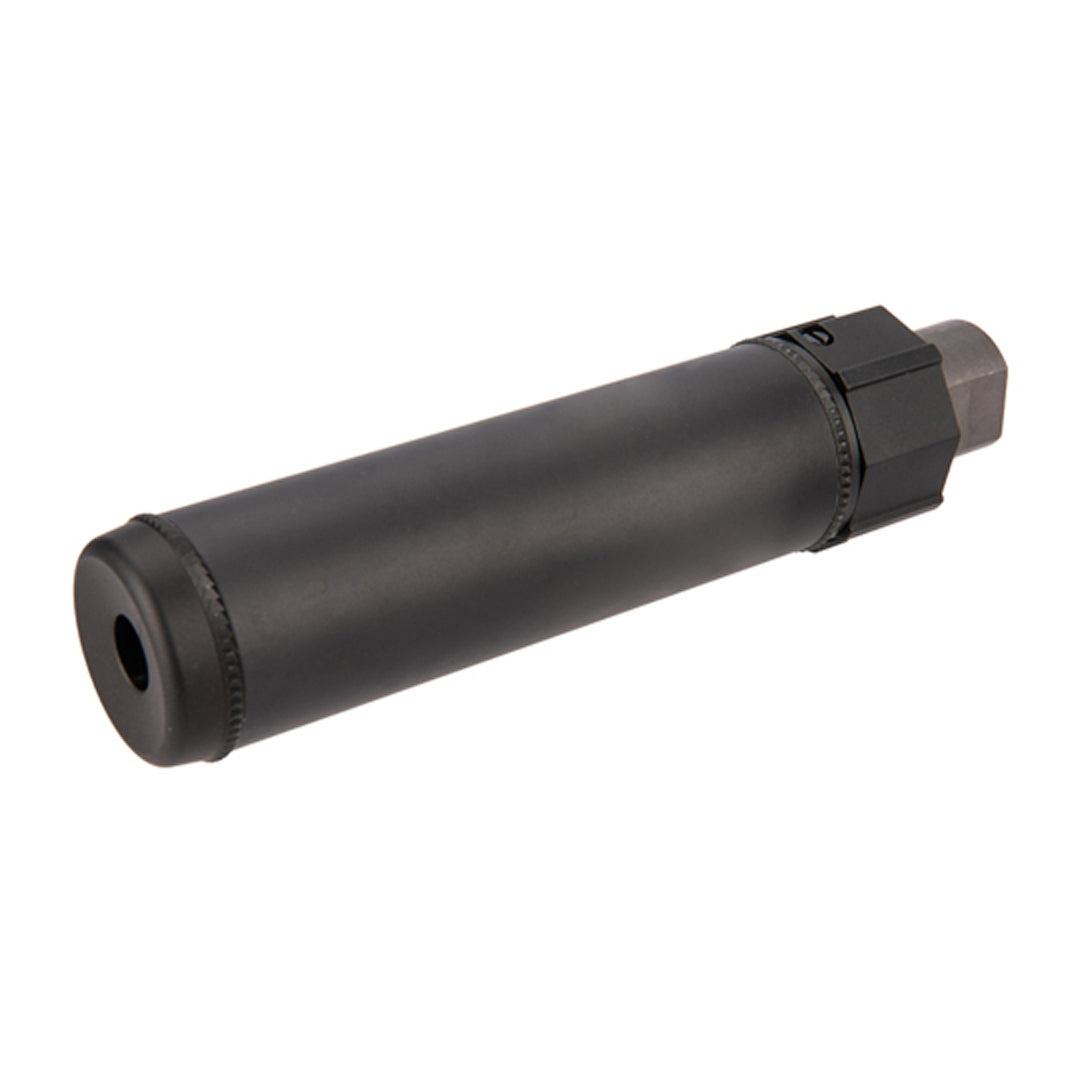 5KU Airsoft Barrel Extension Dummy Silencer Black QD 157mm