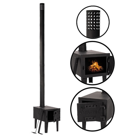 Mil-Tec Complete Tent Solid Fuel Stove 19.5kg 
