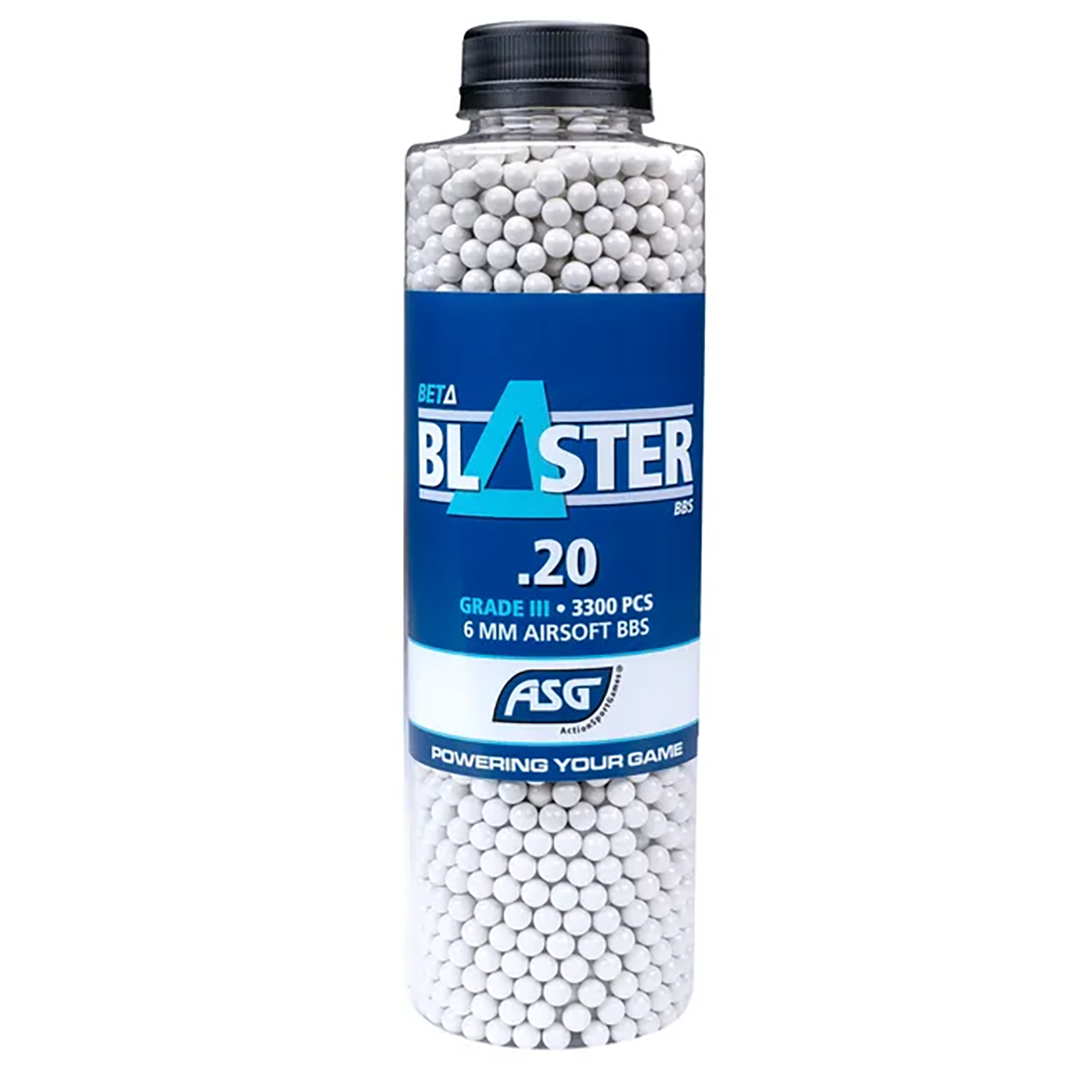 ASG Beta Blaster Airsoft BBs 0.20g 3300 Bottle