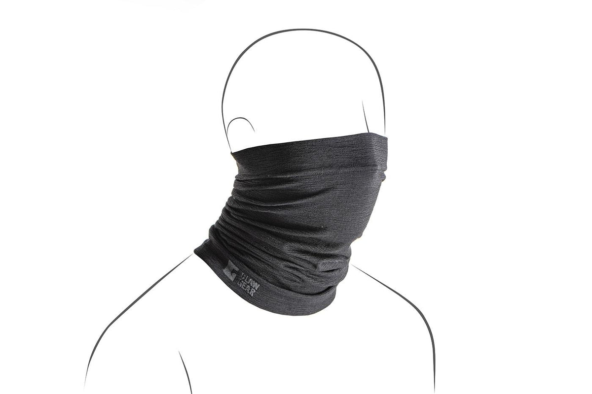 Claw Gear Merino Seamless Neck Gaiter Snood Black