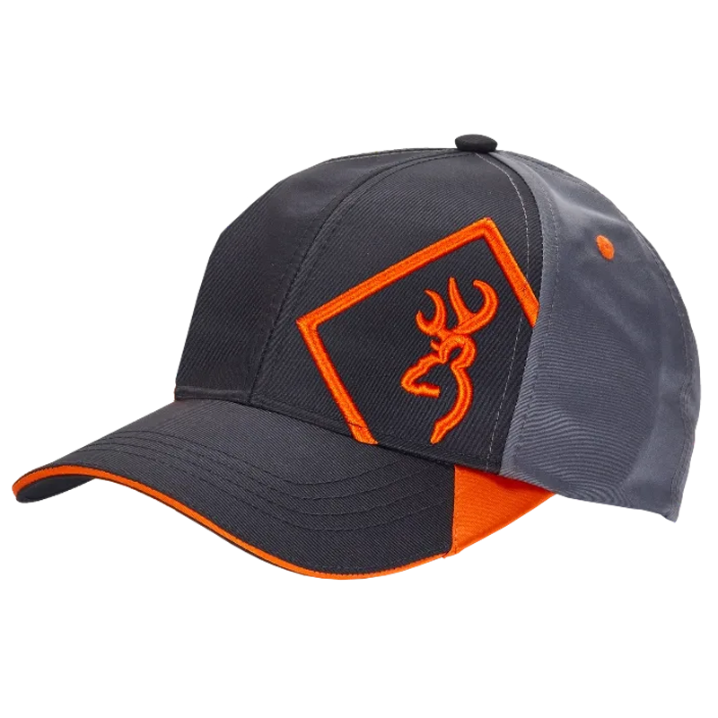 Browning Helios Baseball Hat Cap Blue / Orange