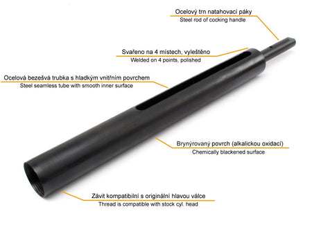 AirsoftPro Steel Cylinder for Marui AWS L96 Sniper WELL MB4401, 02, 03, 06, 07, 08, 09