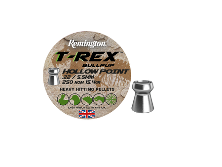 Remington T-Rex Bullpup Hollow Point Air Rifle Pellets .22 15.4 gr