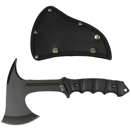 MFH Tomahawk Comox Camping Axe Black G10 Handle Sheath
