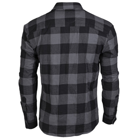 Mil-Tec Lumberjack Check Flannel Shirt Black / Grey