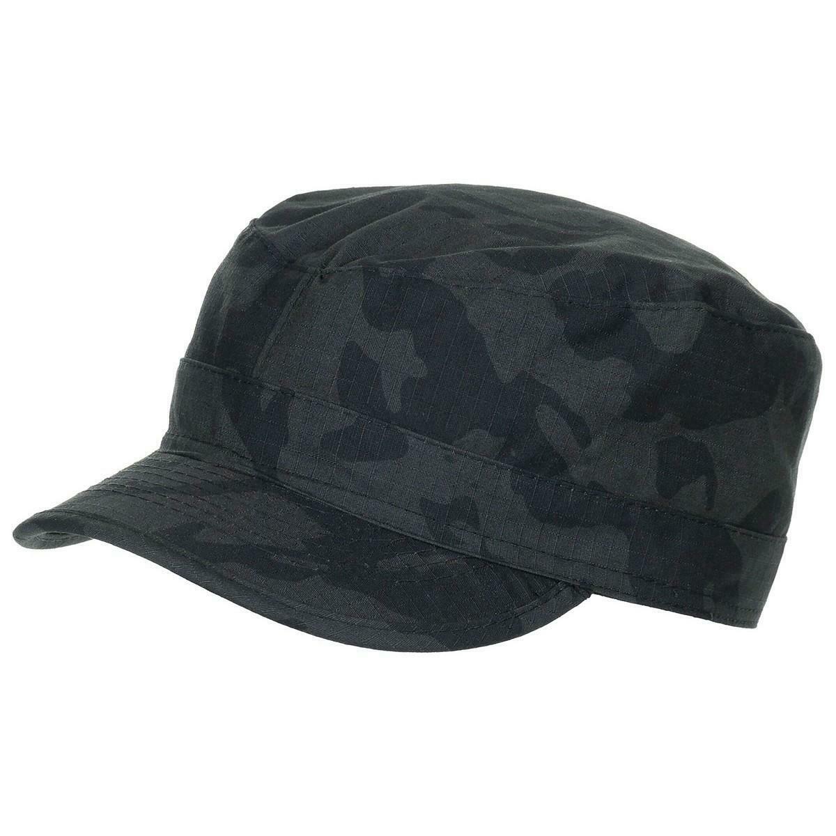 MFH US BDU Field Cap Hat Rip Stop Night Camo