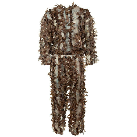 MFH 3D Camo  Ghillie Suit Leaves 3-Piece Hunter Brown