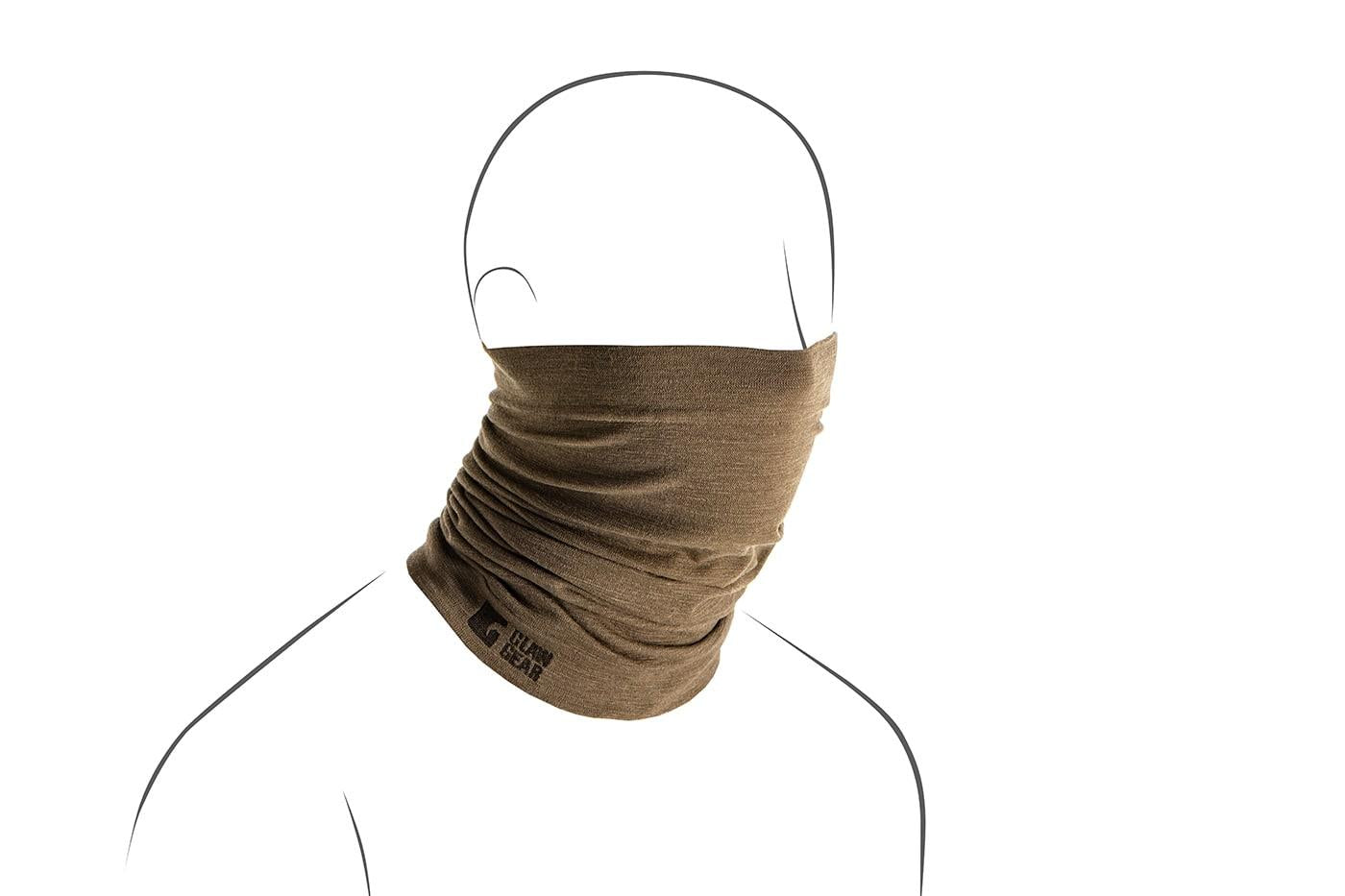 Claw Gear Merino Seamless Neck Gaiter Snood Stonegrey Olive