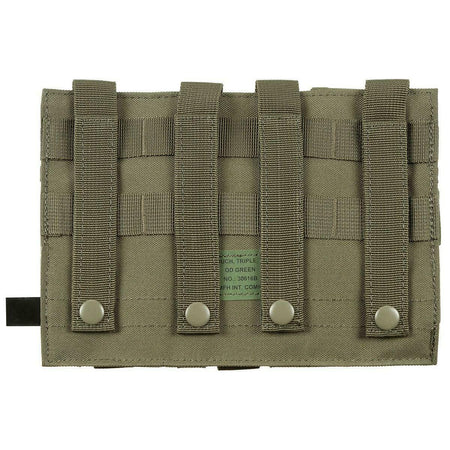 MFH TRIPLE MAGAZINE POUCH M-SERIES GREEN