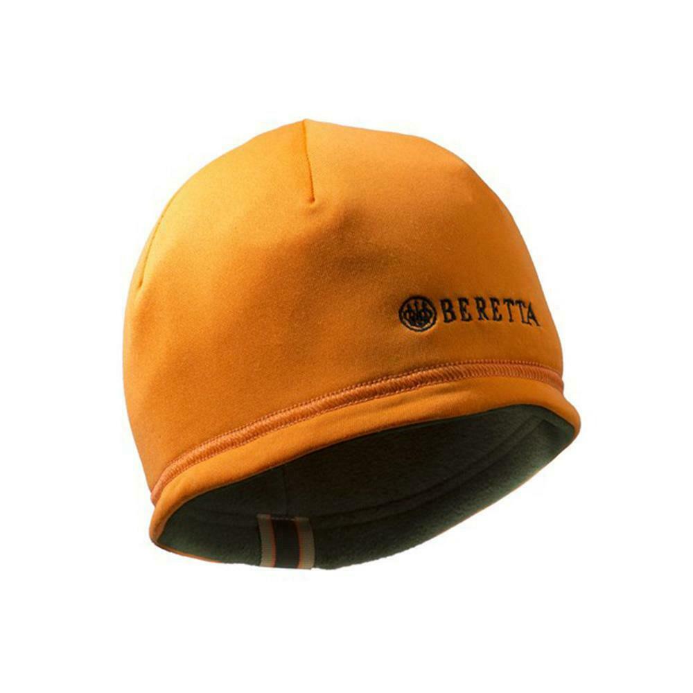 Beretta Reversible Fleece Beanie Hat Green / Orange