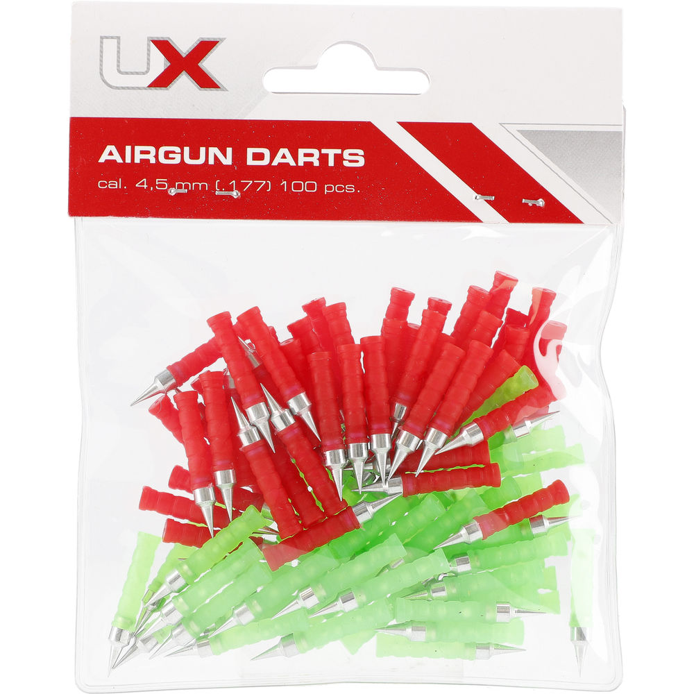 Umarex UX Airgun Darts 4.5 mm .177 Red Green Mix 100pcs