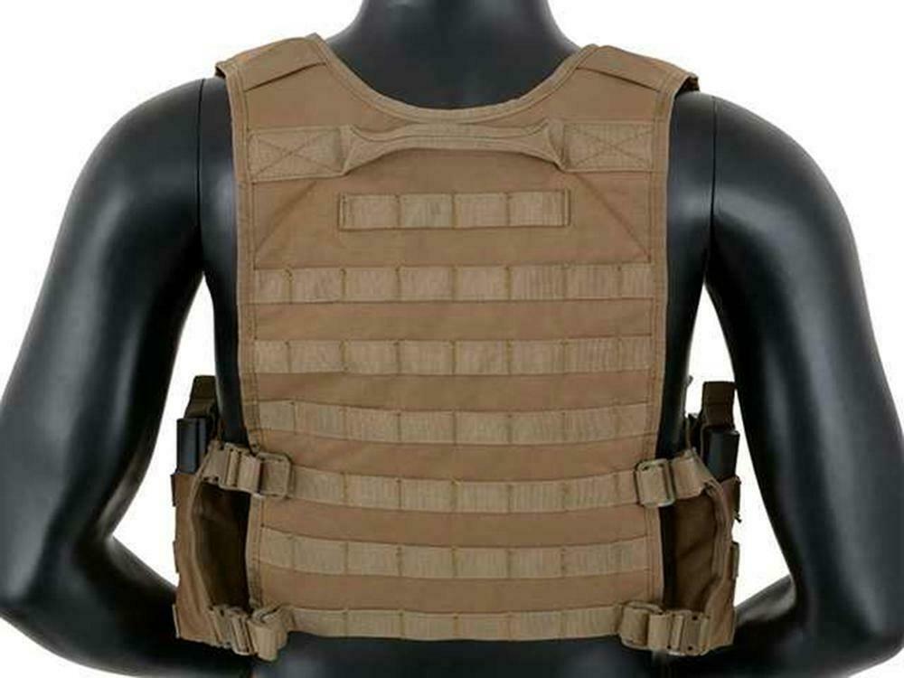 8 Fields Rifleman Airsoft Molle Chest Rig Vest Harness Coyote