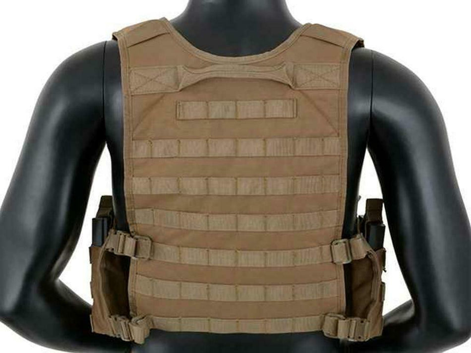 8 Fields Rifleman Airsoft Molle Chest Rig Vest Harness Coyote