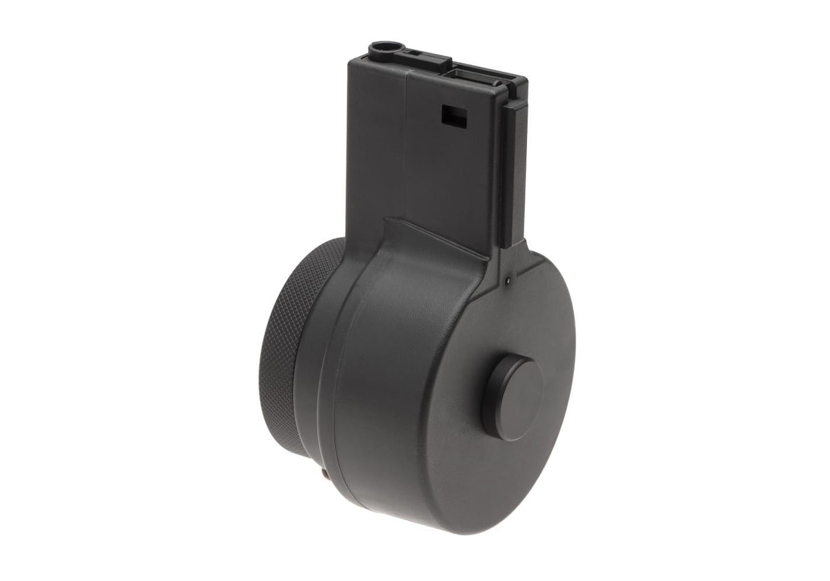 ARES Airsoft M4 M16 Manual Wind Drum Magazine 2150 Round Black 6mm