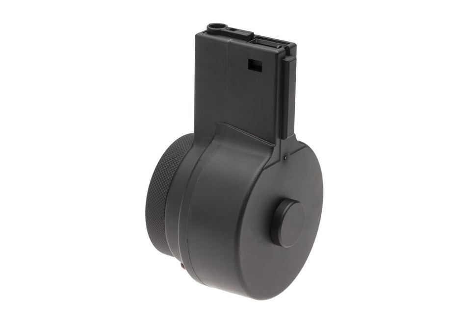 ARES Airsoft M4 M16 Manual Wind Drum Magazine 2150 Round Black 6mm