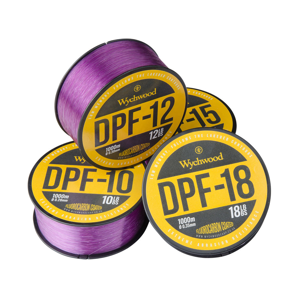 Wychwood Fluro Coated Mono Fishing Line Deep Purple 1000m