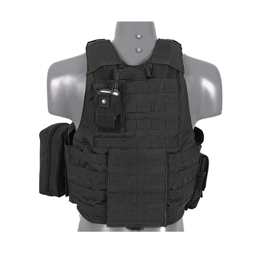 8 Fields Airsoft Combat Vest Black 