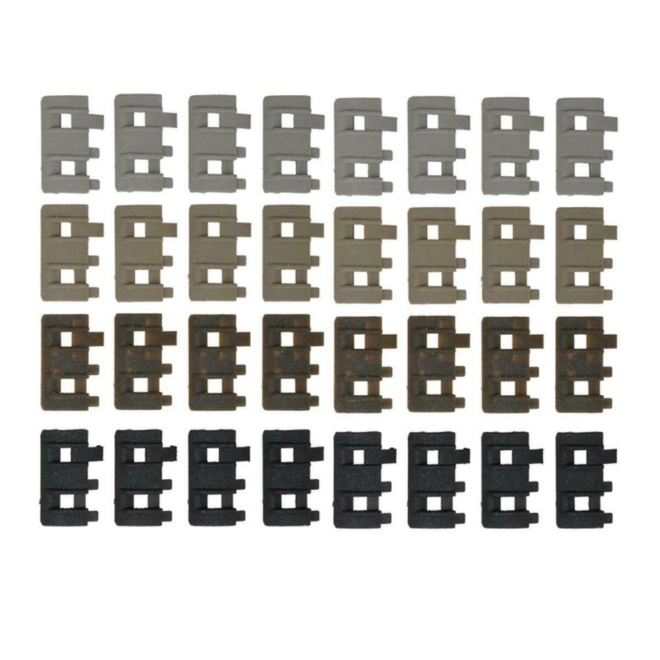 FMA Airsoft 32 Piece Twin Rail Panel Set RIS Rail Covers 