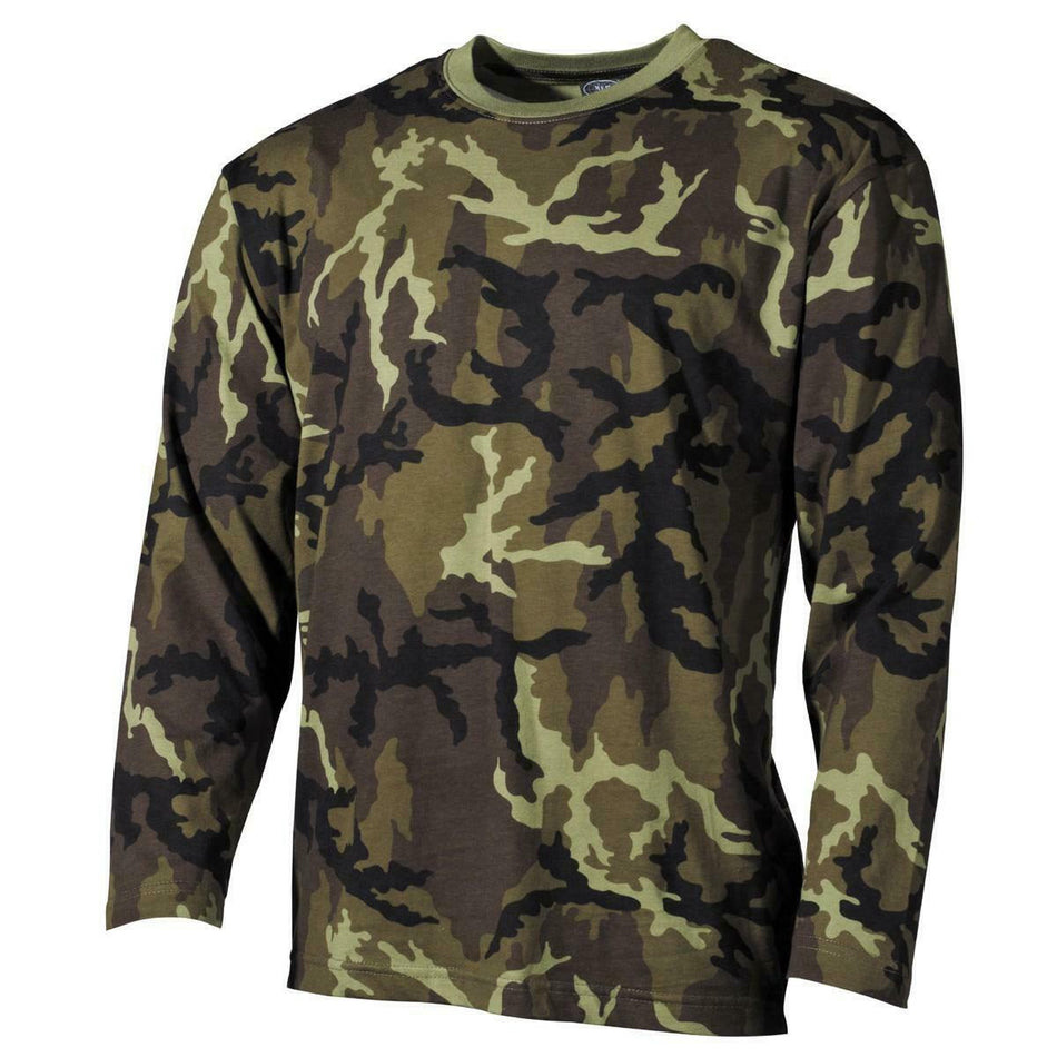 MFH Mens Long Sleeve US Style Army T-Shirt CZ M95
