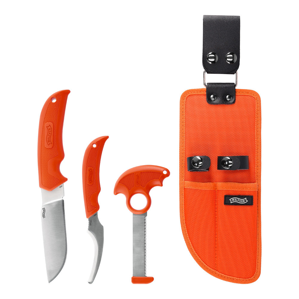 Walther Hunters Game Processing Knife Set 2 Orange