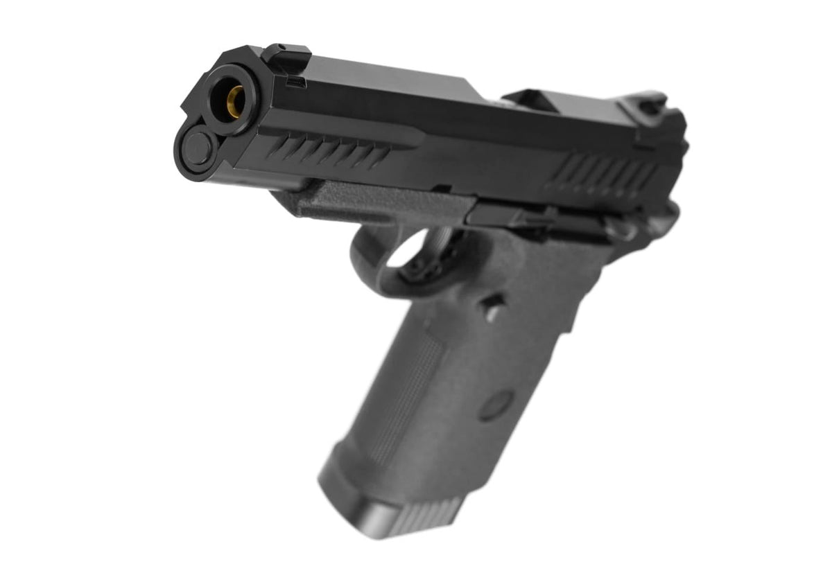 KJ Works KP-08 Hi-Capa Style Pistol Black Co2 6mm
