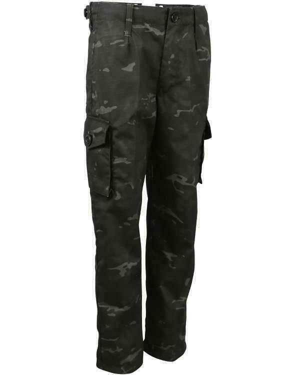 Kombat Kids Army Trousers BTP Black