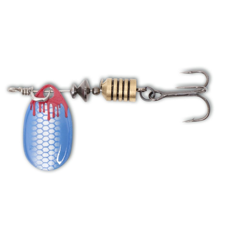 Magic Trout Silver/Blue Bloody Spinner 3.6 g Trout Fishing Lure