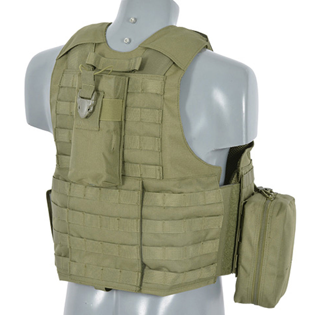 8 Fields Airsoft Combat Vest Green OD